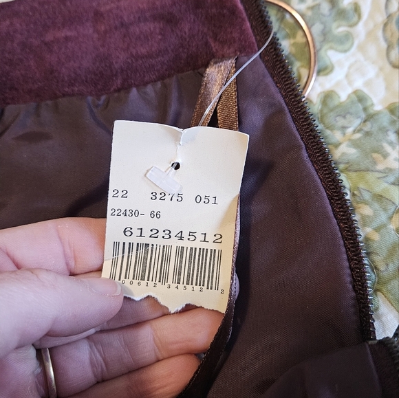 Vintage WILSON’S LEATHER Genuine Suede Mini Skirt – NWT Plum (Size 2) - Picture 4 of 11